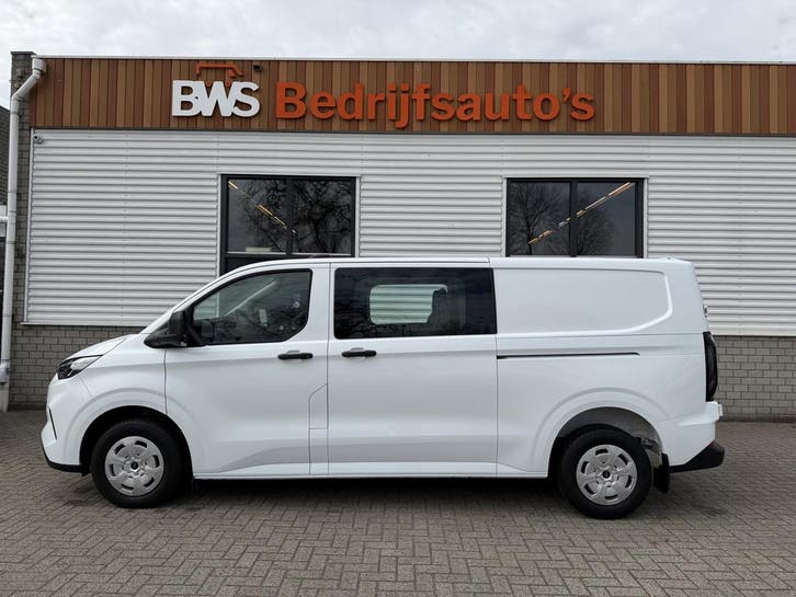 Ford - Transit Custom - Bestelbus dubbele cabine - 320 2.0, Auto's, Bestelauto's, Handgeschakeld, Diesel, Wit, Ford, Ophalen of Verzenden