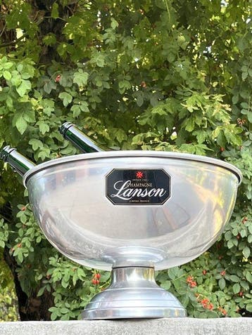Lanson - Champagne koeler - Aluminium - Pedestal Ice Bucket