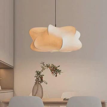Wabi Sabi Plafondlamp van Zijde - Stijlvolle Hanglamp voor W, Verzenden, Nieuw