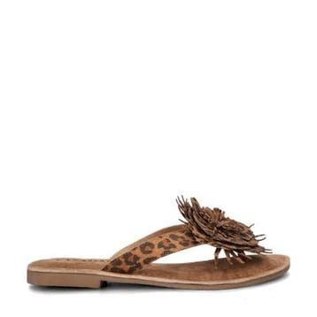 Lazamani Nomi slippers voor dames in het Bruin, Slippers, Bruin, Verzenden, Lazamani
