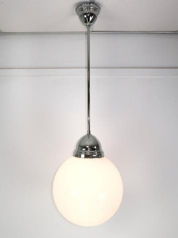 schoollampen groot formaat kap 4 x 35 cm / 1 x 40 cm, Ophalen, Art deco, Zo goed als nieuw, Glas