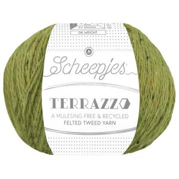 Scheepjes Terrazzo - 707 oliva - Gerecyclede Tweedwol, Ophalen of Verzenden, Nieuw