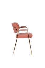 Eetkamerstoel - Roos - Goud/Roze - House of Rebels, Huis en Inrichting, Stoelen, Verzenden, Nieuw