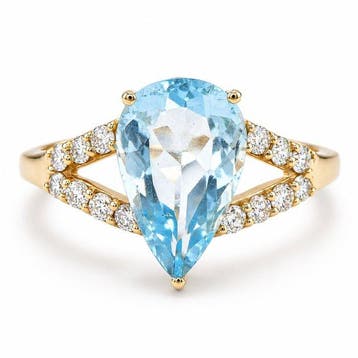 Zonder minimumprijs - Ring - 14 karaat Geel goud - 2.79ct., Nieuw