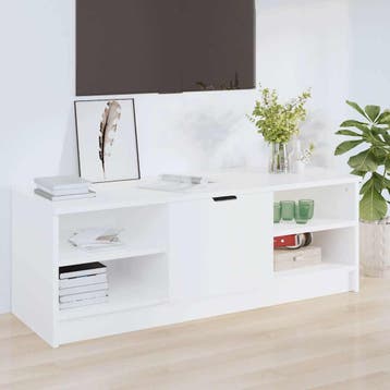 vidaXL Tv-meubel 102x35,5x36,5 cm bewerkt hout wit, Minder dan 50 cm, Verzenden, 100 tot 150 cm, Nieuw