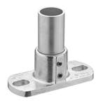 Buiskoppeling Voetplaat Ovaal Ø 42 mm Aluminium, Verzenden, Nieuw