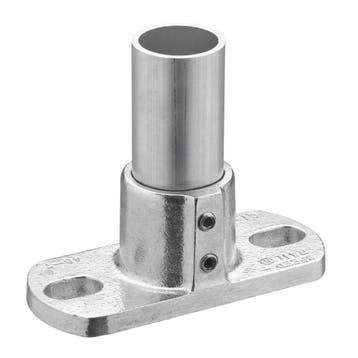 Buiskoppeling Voetplaat Ovaal Ø 42 mm Aluminium, Doe-het-zelf en Verbouw, IJzerwaren en Bevestigingsmiddelen, Verzenden, Nieuw