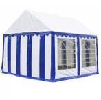 Classic Plus Party-tent PVC 3x4x2 mtr in Wit-Blauw, Verzenden, Nieuw