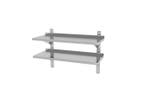 Dubbele wandplank | RVS | Verstelbaar | 1000 x 400 x 600 mm, Verzenden, Nieuw in verpakking