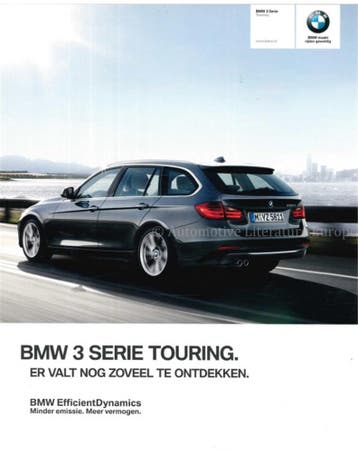 2013 BMW 3 SERIE TOURING BROCHURE NEDERLANDS, Nieuw, BMW, Author