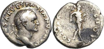 Denar 70, Kaiserzeit Vespasian 69-79, Verzenden