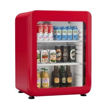 Audrey Evo 65L Drank Koelkast Rood | JouwKlimaatkast, Ophalen of Verzenden, Nieuw in verpakking, Koelen en Vriezen