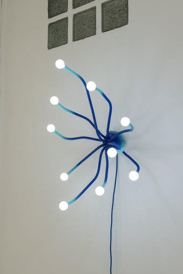 Vincent Decat - Wandlamp - Koper, Gips - Lamp Anemoon, Antiek en Kunst