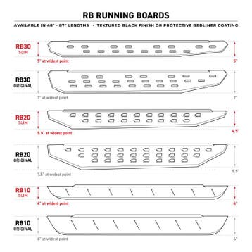 Go Rhino RB10 Running Boards - Tex Black - 4in Drop Down, Ophalen of Verzenden, Nieuw