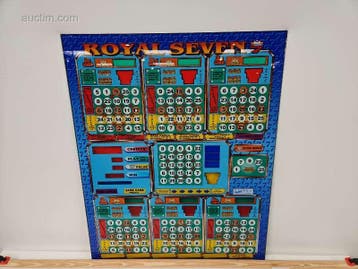Originele frontplaat van bingo- en spelautomaat..., Verzamelen, Automaten | Gokkasten en Fruitautomaten, Nieuw