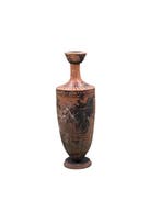 Oud-Grieks Terracotta Attische zwart-figurige lekythos met
