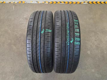 205/55/17 91V CONTINENTAL ZOMERBANDEN 6,6MM PROFIEL 2X, Auto-onderdelen, Banden en Velgen, Ophalen, Gebruikt, 17 inch, 205 mm