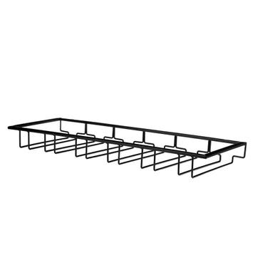 Ophangrek Wijnglazen - Zwart - 18 glazen - Wijnglazenhouder, Verzenden, Nieuw