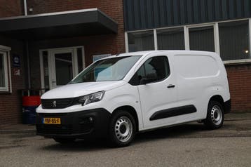 Peugeot Partner 1.6 BlueHDI Premium Long L2 / Trekhaak / Nav, Stof, Gebruikt, Euro 6, Wit