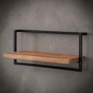 Fraaai Woody metaal wandplank 65 cm - Outlet A, Huis en Inrichting, Ophalen of Verzenden, Nieuw