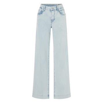 MAC • lichtblauwe Rich Palazzo jeans • 36, Kleding | Dames, MAC, Verzenden, Nieuw, Blauw