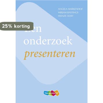 Een onderzoek presenteren - Heinze Oost 9789006978162, Verzenden, Zo goed als nieuw, Heinze Oost
