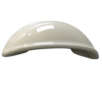 Schelpgreep porselein 64mm ivoor, Verzenden, Nieuw