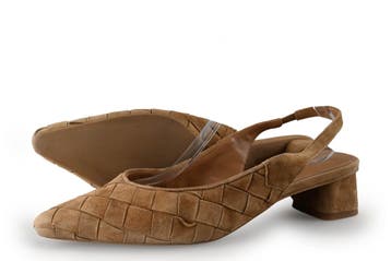 Stefano Lauran Slingbacks in maat 42 Bruin, Bruin, Verzenden, Zo goed als nieuw, Stefano Lauran