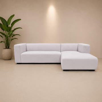 50% SHOWROOM OUTLET - GLASGOW HOEKBANK - CREME - NIEUW, Hout, Tower living, glasgow, hoekbank, crème, Design, nieuw, sale, Ophalen of Verzenden