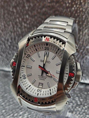 Seiko - Perpetual Calendar (White Textured Dial/Beyblade)