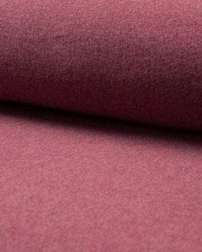 Organische katoen fleece Bordeaux, Nieuw, Rood