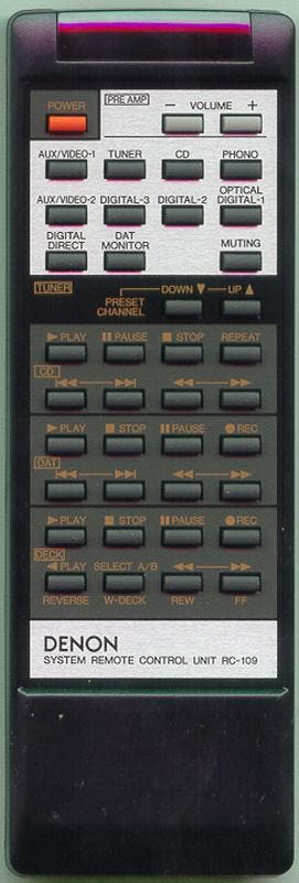 Afstandsbediening Denon rc-109, Audio, Tv en Foto, Ophalen of Verzenden, Nieuw, Origineel