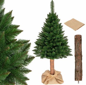 Kunstkerstboom 220 cm | Houten Stam | Nieuw | Scherpe Prijs, Diversen, Ophalen of Verzenden, Nieuw