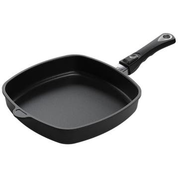AMT Gastroguss Vierkante pan met antiaanbaklaag – 28x28 c., Huis en Inrichting, Keuken | Potten en Pannen, Ophalen of Verzenden