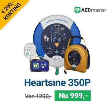 Nieuwe HeartSine 350P AED - Incl. Beschermtas en safeset, Diversen, Verzenden, Nieuw