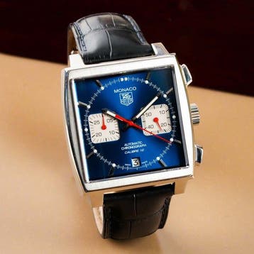TAG Heuer - Monaco Calibre 12 Chronograph Blue Dial -