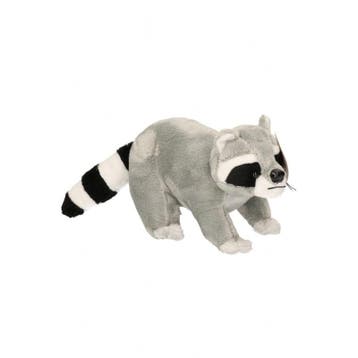 Pluche wasbeer - knuffel - 25 cm - kraalogen, Verzenden, Nieuw