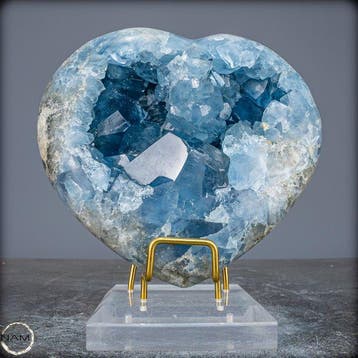 Natuurlijke celestiet Druse/Heart- 2130.64 g