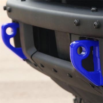 Ford Racing 2021+ Bronco Front Bumper Tow Hooks - Blue, Ophalen of Verzenden