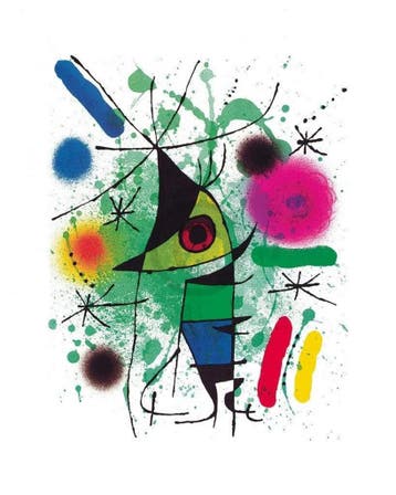 Kunstdruk Joan Miro - The singing Fish 70x100cm, Verzenden, Nieuw