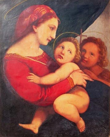 After Raphael (XIX) - Madonna della Tenda