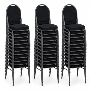 Stackchair stoel zwart (stapelstoel), Ophalen of Verzenden, Nieuw zonder verpakking