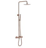 Opbouw regendouche 20cm hoofddouche thermostatisch copper, Verzenden, Nieuw