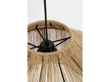 Mica Decorations Elsa - Hanglamp - H28 x Ø50 cm - Jute -, Verzenden, Nieuw