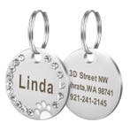 Hondenpenning Rond 2,5cm Wit, Verzamelen, Verzenden, Nieuw