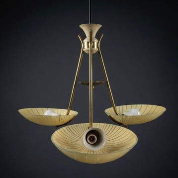 manifattura italiana - Kroonluchter - Messing, Glas,