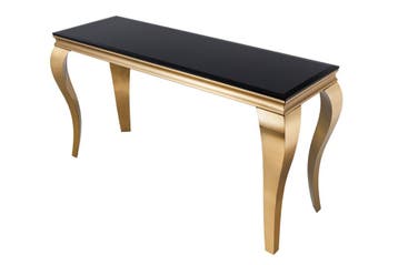 Elegante consoletafel MODERN BAROK 145cm zwart goud, Huis en Inrichting, Tafels | Sidetables, Ophalen of Verzenden, Nieuw