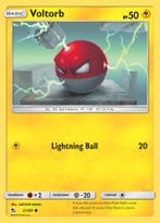 Voltorb 21/68 Hidden Fates, Hobby en Vrije tijd, Verzamelkaartspellen | Pokémon, Ophalen of Verzenden, Nieuw, Losse kaart, Foil