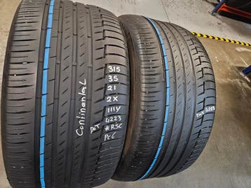 315/35/21 111Y CONTINENTAL PREMUIMCONTACT6 *RSC 5MM PROFIEL, Auto-onderdelen, Banden en Velgen, Ophalen, Gebruikt, 21 inch, Band(en)