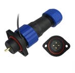 Male + chassis connector - 12/24V - waterdichte kabelverbind, Ophalen of Verzenden, Nieuw